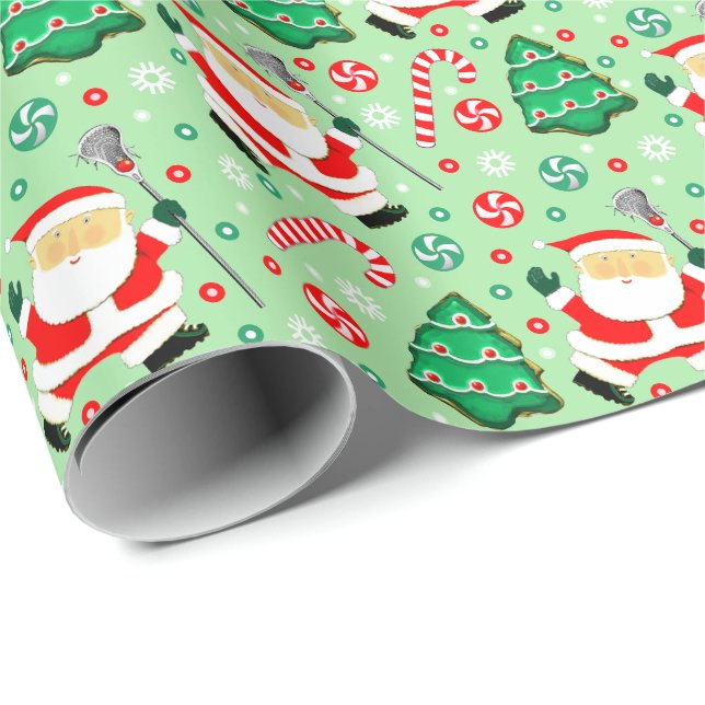 Lacross semesterpresentförpackningspapper presentpapper (Rullad Hörn)