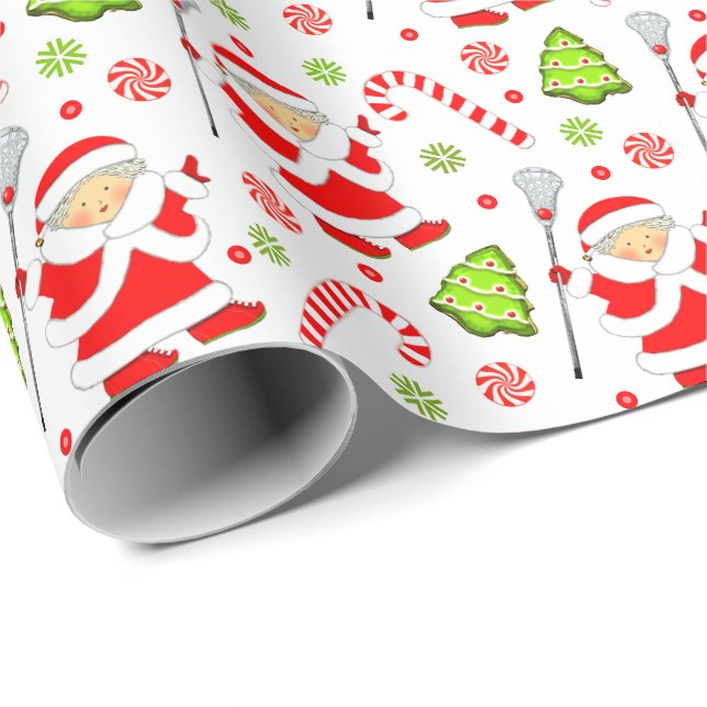 Lacross semesterpresentförpackningspapper presentpapper (Rullad Hörn)