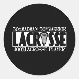 Lacrosse A 100-procentig fästdon Runt Klistermärke