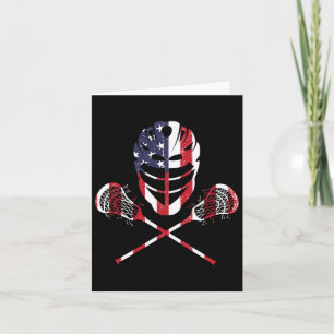 Lacrosse American Flagga Lax Helmet Sticks 4th Ju Kort