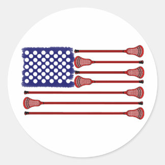 Lacrosse AmericasGame Runt Klistermärke
