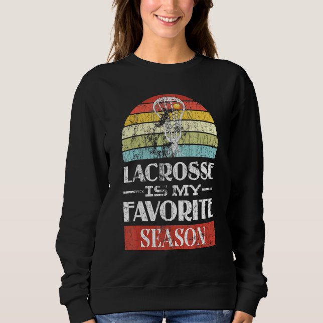 Lacrosse är min favoritårslingspelare Coach Graphi T Shirt (Framsida)