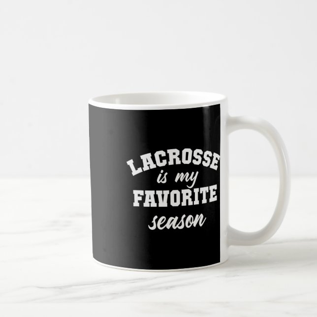 Lacrosse är min favoritsäsong 1 kaffemugg (Höger)
