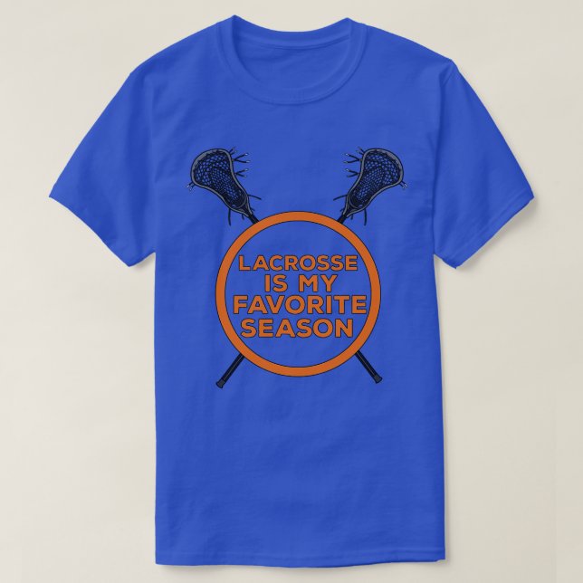 Lacrosse är min favoritsäsong t shirt (Design framsida)