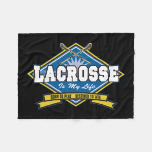 Lacrosse är mitt liv fleecefilt