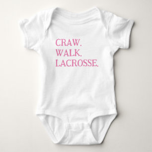LACROSSE BABYFLICKA ENSIE ROSA VIT TOP T-SHIRT