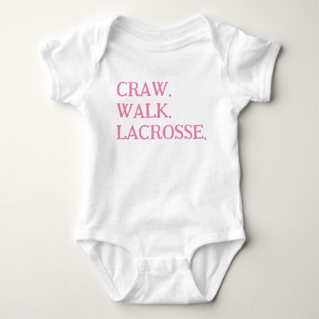 LACROSSE BABYFLICKA ENSIE ROSA VIT TOP T-SHIRT (Framsida)