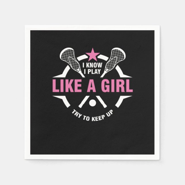 Lacrosse Ball Gameplay Sports Competition Gift I K Pappersservett (Framsidan)