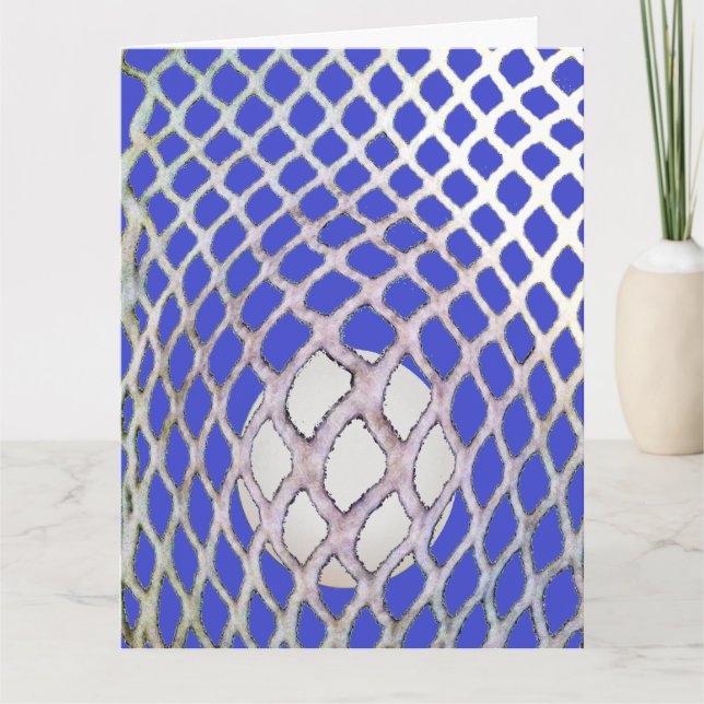 Lacrosse Birthday Kort (Framsida)