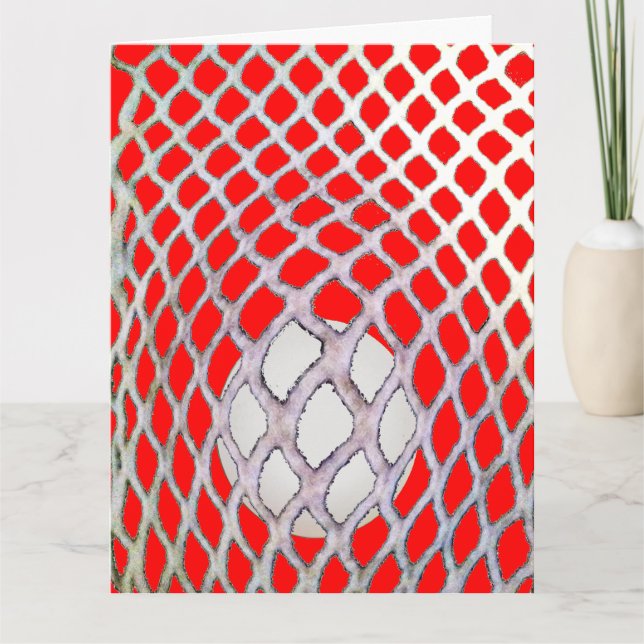 Lacrosse Birthday Kort (Framsida)