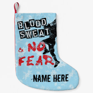 Lacrosse Blood Sweat No Fear Jul Stock Liten Julstrumpa