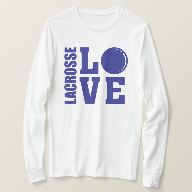 Lacrosse Blue T Shirt (Design framsida)