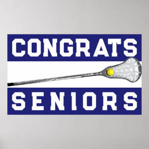 Lacrosse Blue Team Senior Natt Poster