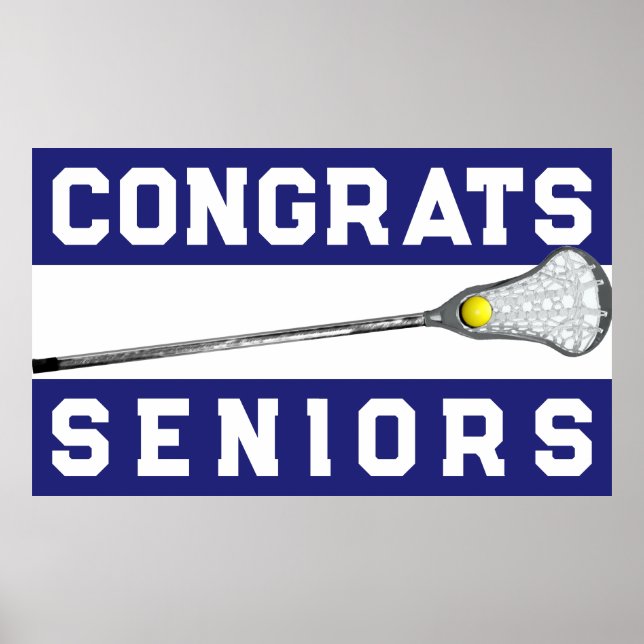 Lacrosse Blue Team Senior Natt Poster (Framsidan)