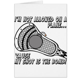 Lacrosse bombarderar skjutit hälsningskort