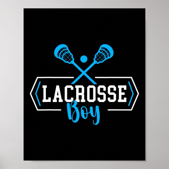 Lacrosse Boy Player Lacrosse Youth Kids Boys 1 Poster (Framsidan)