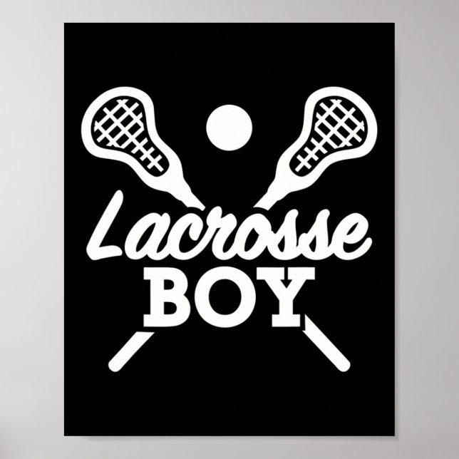 Lacrosse Boy Poster (Framsidan)