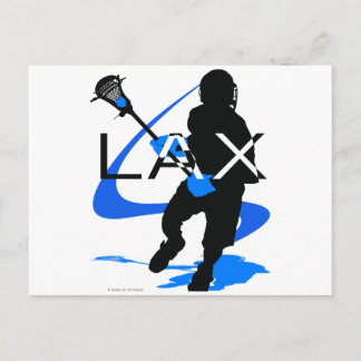 Lacrosse Boys LAX Blue Vykort