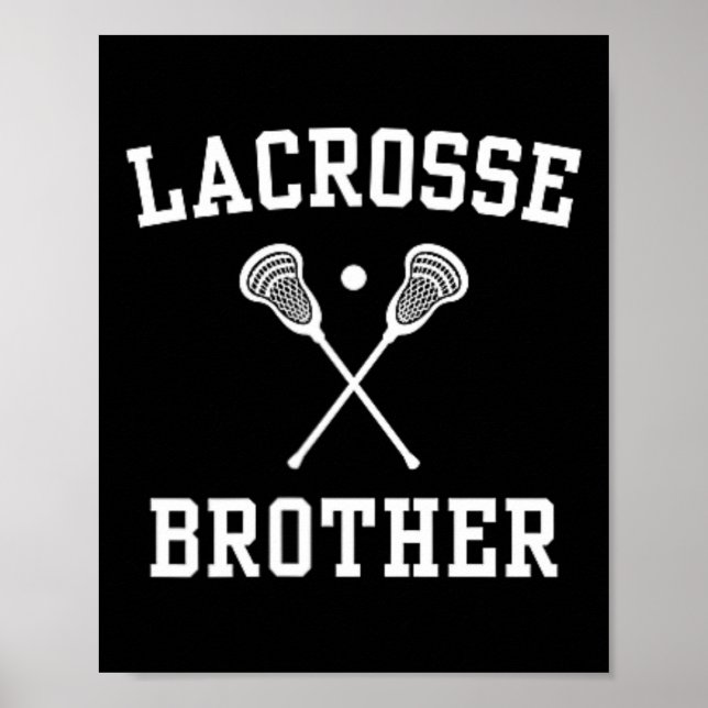 Lacrosse Brother Lämnat Chest Logotyp Lacrosse Pla Poster (Framsidan)