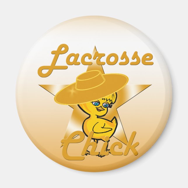 Lacrosse-Chick nr 10 Magnet (Framsidan)