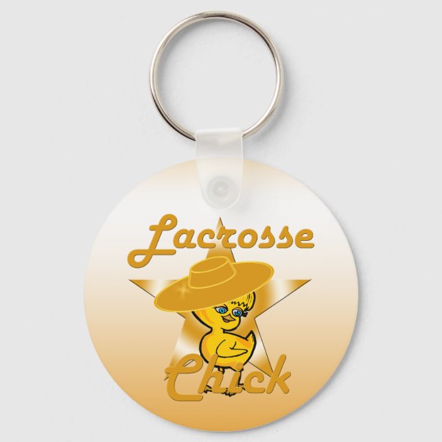 Lacrosse Chick Nyckelring (Framsida)
