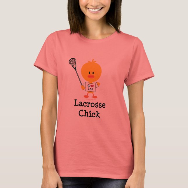 Lacrosse Chick Ringer T-shirt (Framsida)