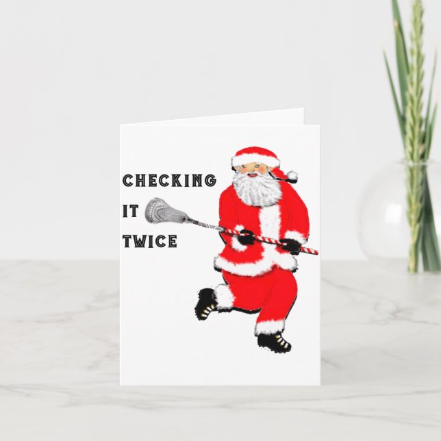 Lacrosse Christmas  Kort (Framsida)