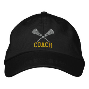 Lacrosse Coach Embroized Cap Broderad Keps