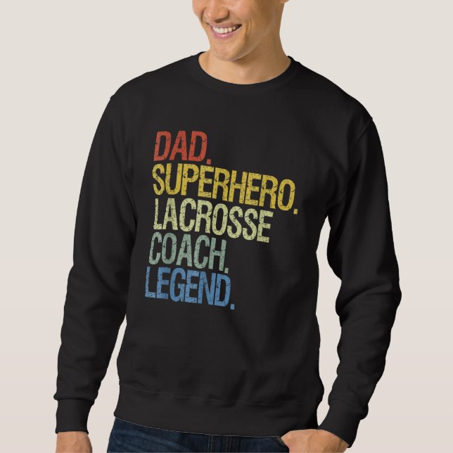 Lacrosse Coach Lång Ärmad Tröja (Framsida)