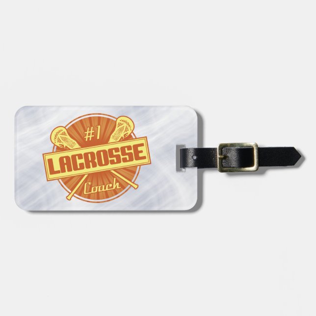 Lacrosse Coach Orange Gult Luggage Bagagebricka (Horisontell Framsida)