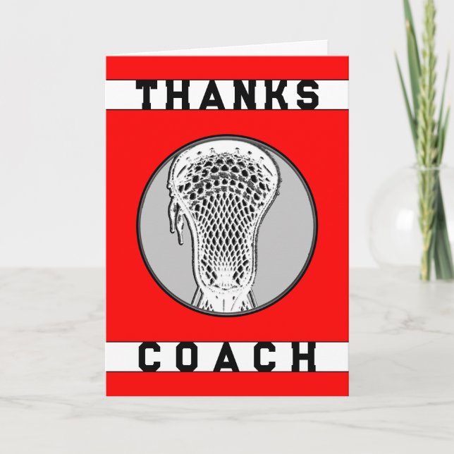 Lacrosse Coach Red Team Tack Kort (Framsida)