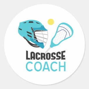 Lacrosse Coach Runt Klistermärke