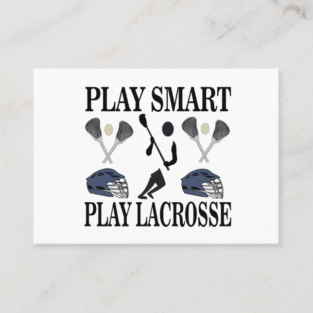 Lacrosse Coach Sports Visitkort (Framsida)