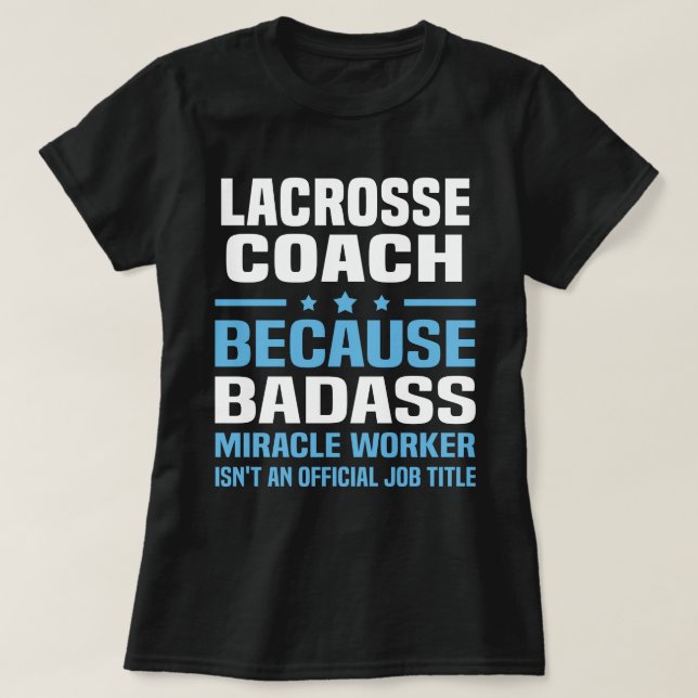 Lacrosse Coach T Shirt (Design framsida)