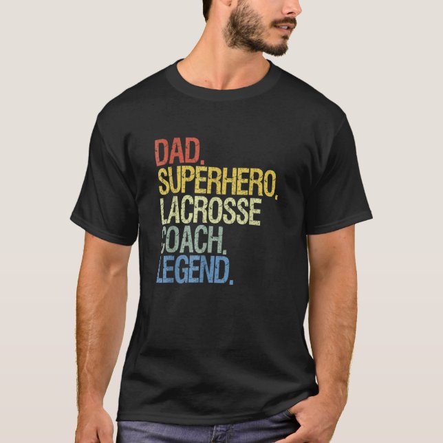 Lacrosse Coach T Shirt (Framsida)