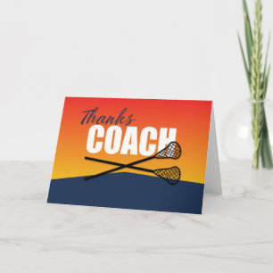 Lacrosse Coach Tack för blått och Orange Kort