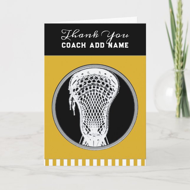 Lacrosse Coach Tack Kort (Framsida)