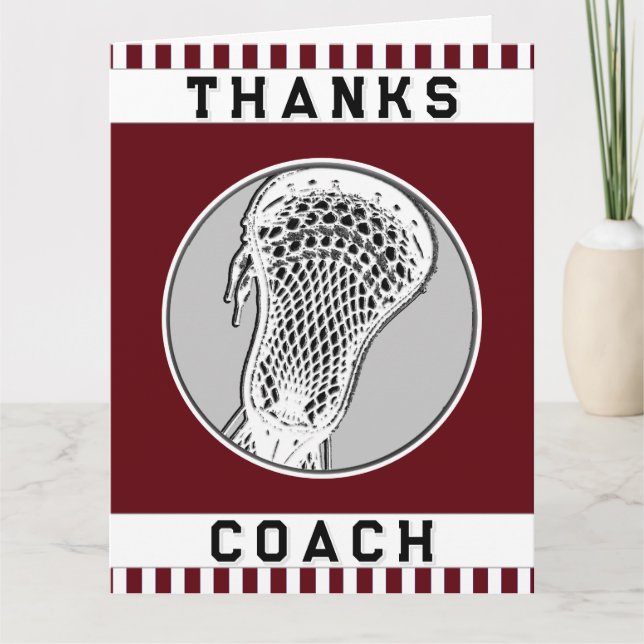 Lacrosse Coach Tack Kort (Framsida)