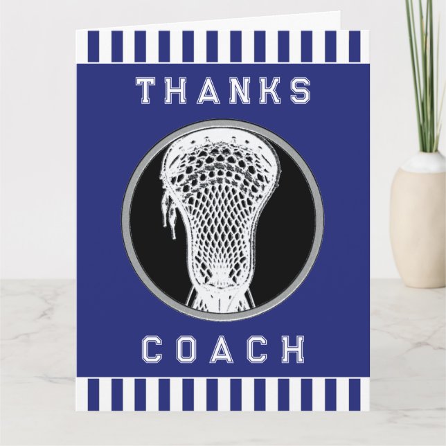 Lacrosse Coach Tack Kort (Framsida)