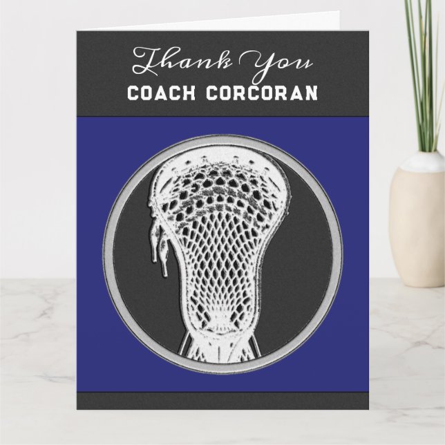 Lacrosse Coach Tack Kort (Framsida)