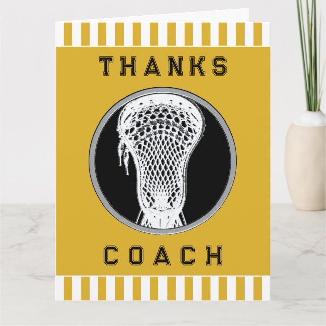 Lacrosse Coach Tack Kort (Framsida)