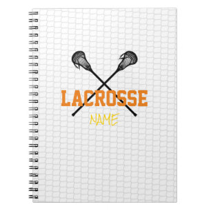Lacrosse Custom Name Team Färg Anteckningsbok