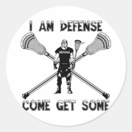 Lacrosse Defense GetLite Sticker Runt Klistermärke