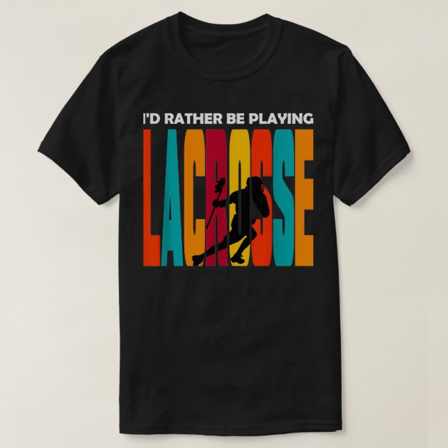 Lacrosse Design Ix27d spelar i stället lacrosse T Shirt (Design framsida)