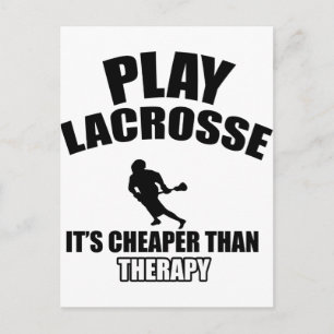 Lacrosse-design Vykort