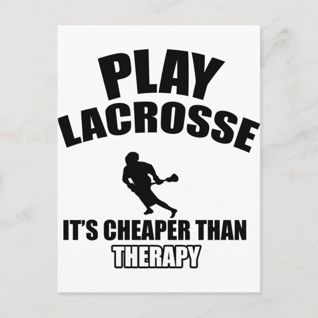 Lacrosse-design Vykort (Framsida)