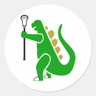 Lacrosse Designer Dinosaur Sticker Runt Klistermärke