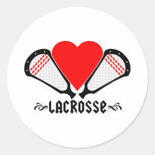 Lacrosse Designer GirlsLacrosse Sticker Runt Klistermärke