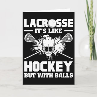Lacrosse Det är som hockey men med roliga spelare Kort