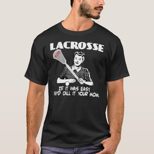 Lacrosse din mamma t-shirt (Framsida)